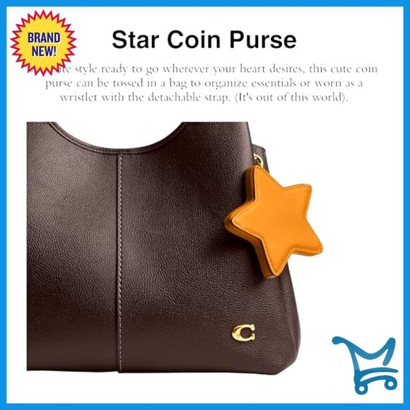 COACH Glovetanned Star Coin Purse New | Mercari Glovetanned Leather Star Coin Purse with Dogleash Clip